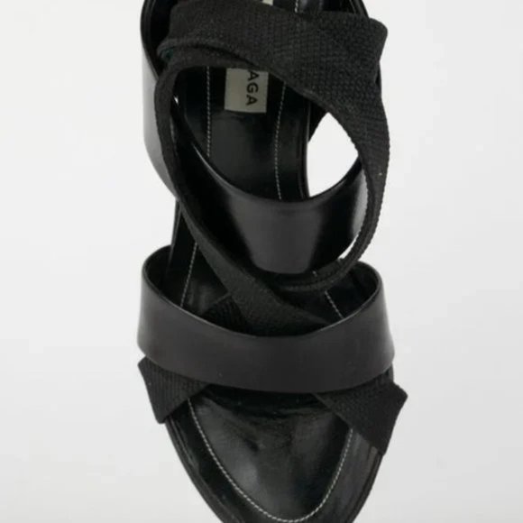 Balenciaga Chevreau Elastic Strappy Sandal - Picture 8 of 10